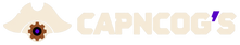 CAPNCOG'S minimalist mechanical pirate captain logo